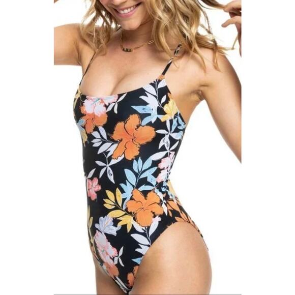 Roxy One Piece Swim Suit Beach Classics Island Vibes XS NWT - Picture 2 of 6